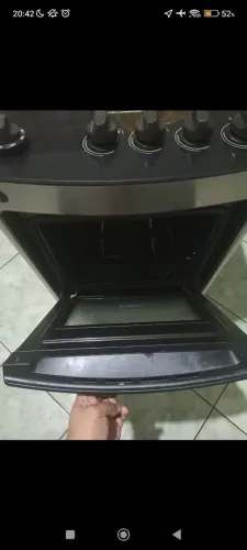 Fogão Consul 4 Bocas Inox Mesa de Vidro