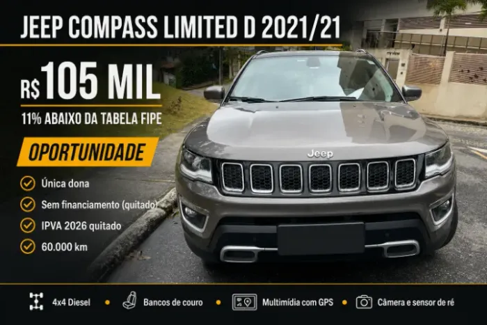 Jeep Compass Limited 2.0 4X4 Diesel 16V Aut. 2021