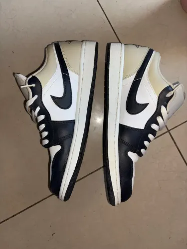 Air Jordan 1 Low Summit White Rattan Off-Noir