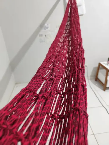 Rede Trançada Artesanal (Rubro Negra)