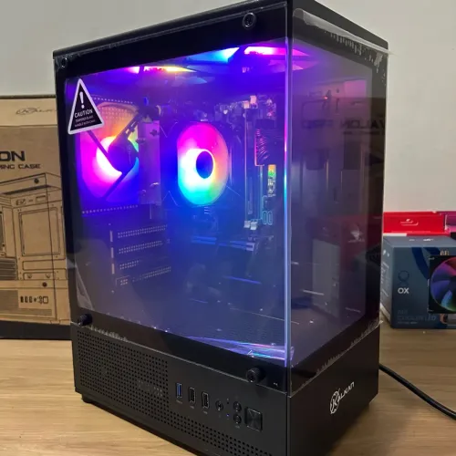PC NOVO Aquário Preto - Core i5 / 16GB RAM / SSD / RGB Na Caixa