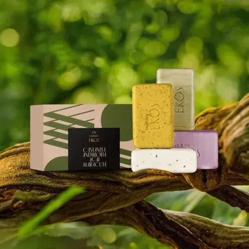 Natura Sabonete em Barra Puro Vegetal Cremoso e Esfoliante Ekos