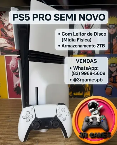 PlayStation 5 Pro Com leitor 2TB