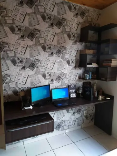 Bancada planejada e nicho em MDF