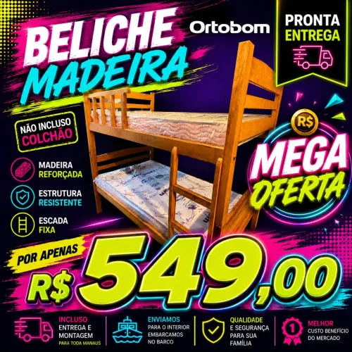 Beliche Madeira R$ 549,00