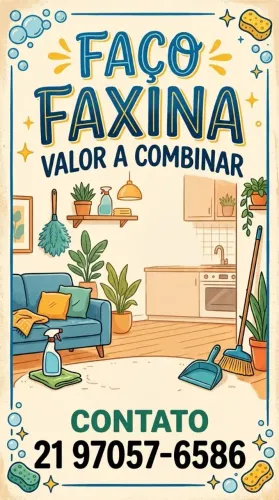 Faço faxina 