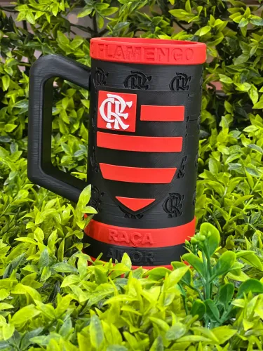 caneca flamengo porta long neck