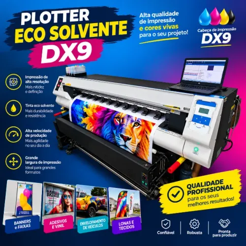 Vendo Impressora Plotter Eco Solvente tecnologia DX9