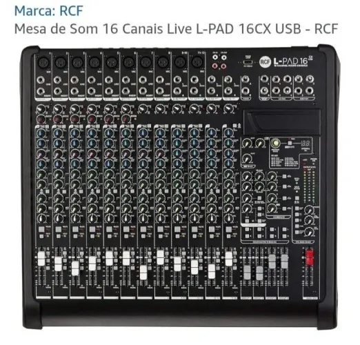 Mesa 16 Mixer RCF para ouvidos exigentes 