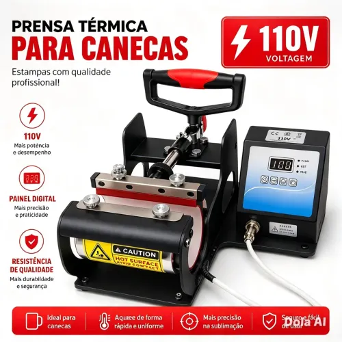 PRENSA TÉRMICA PARA SUBLIMAR