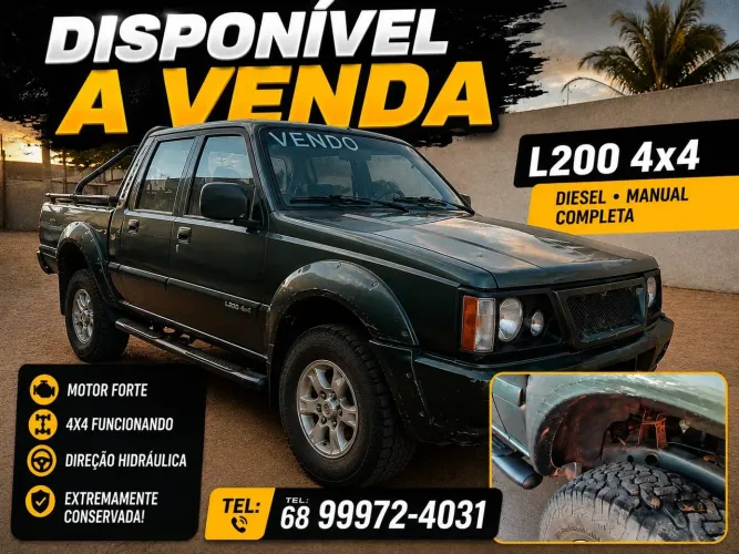 Mitsubishi L200 GLS 2.5 4X4 CD Diesel 2003