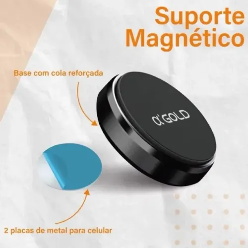 Suporte Magnético Para Painel, Celular, Chaves