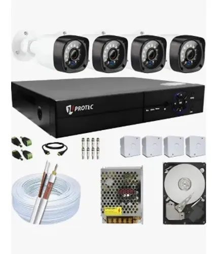 Kit Cameras De Segurança Residencial Externa Dvr Protec