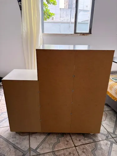 Armário de cozinha multiuso branco