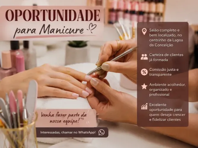 Vaga para Manicure