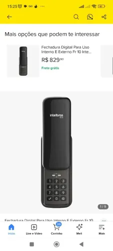 Fechadura eletrônica Intelbras