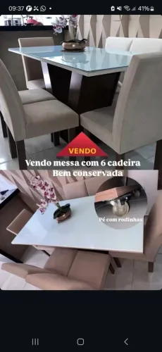 Mesa 6 cadeiras