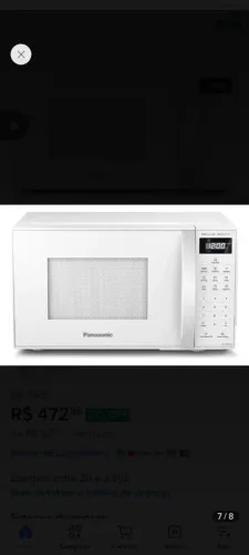 Microondas Seminovo Panasonic * 200,00