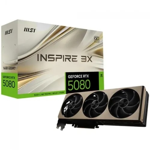 RTX 5080, MSI, INSPIRE 3X OC - LOJA CONCEITUADA