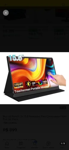 Monitor Portátil 15,6? Full HD Touchscreen IPS HDMI USB-C BettDow