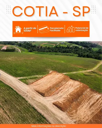 Lote em Caucaia do Alto com fácil acesso
