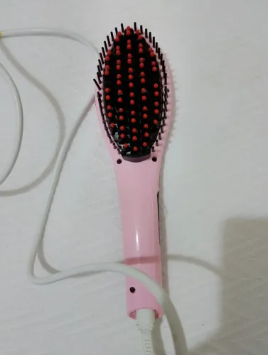 Escova Secadora Elétrica Fast Hair Liss Cor Rosa