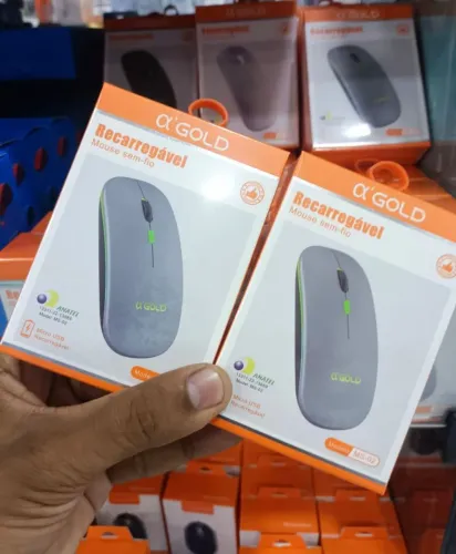 Mouse Bluetooth recarregável adeus pilhas 
