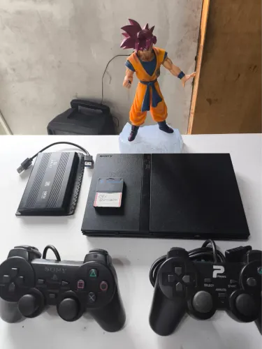 Ps2 slim sistema GLP com HD de 120gb com 30 jogos 