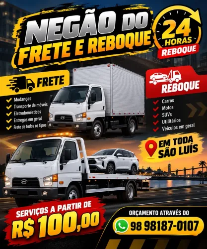 REBOQUE E FRETE EM SÃO LUÍS