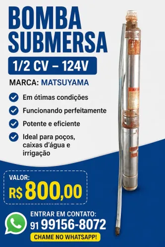Bomba submersa 1/2 CV