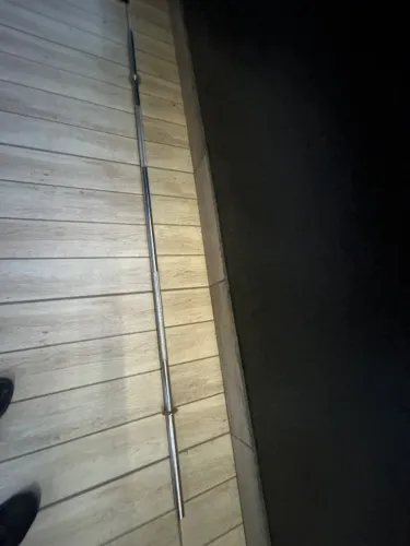 Barra reta maciça 220mts cromada para musculação