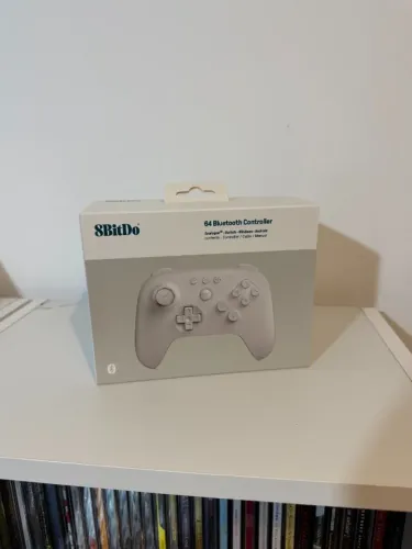 Controle Bluetooth 8BitDo Nintendo 64 Branco