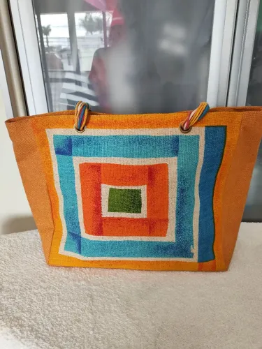 Bolsa de praia em juta