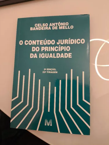 Livro O conteúdo jurídico do princípio da igualdade