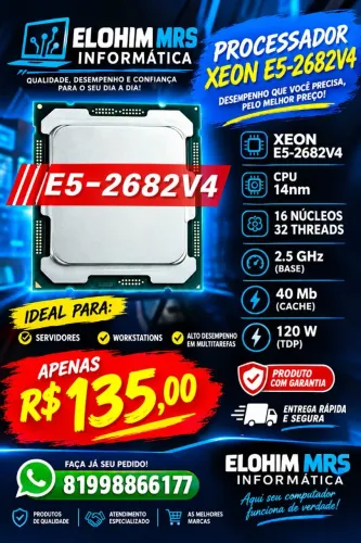 Processador E5 2682 V4 16 NÚCLEOS 32 THREADS