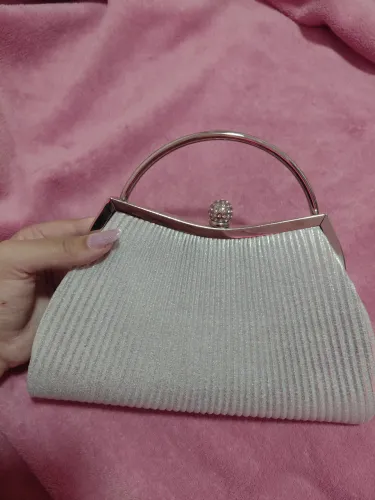 bolsa de festa prata