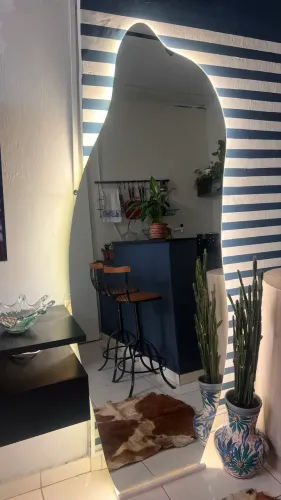 Espelho orgânico com led