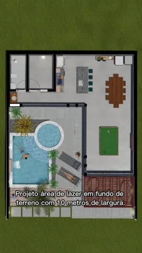 PROJETO PARA ÁREA DE LAZER/ÁREA GOURMET