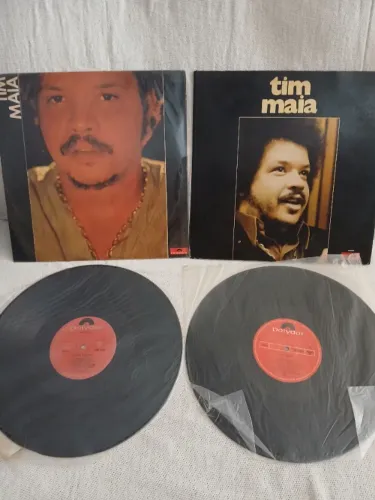 Tim Maia lote com 1º LP/vinil 1970 e 3º de 1972