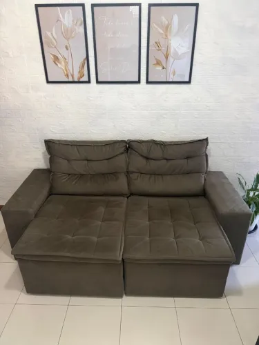 Sofá 3 Lugares Retrátil e Reclinável Cama inBox Senses 2,00m