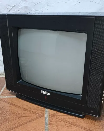 TV de Tubo 14 Polegadas Philco PH14C - Perfeita para Games Antigos / Retro