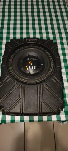 Caixa selada subwoofer Bomber Slim 8 polegadas 175w