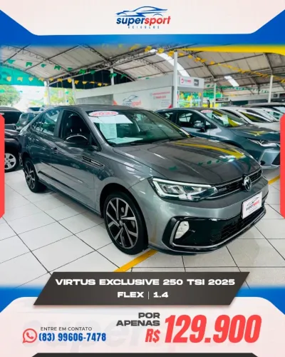 Volkswagen Virtus Exclusive 250tsi 1.4 Flex 16V AUT 2025