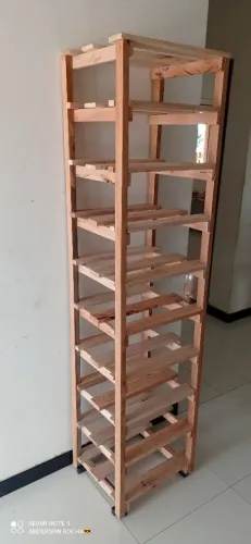 Estante de Palet ideal para locais com pouco espaço 
