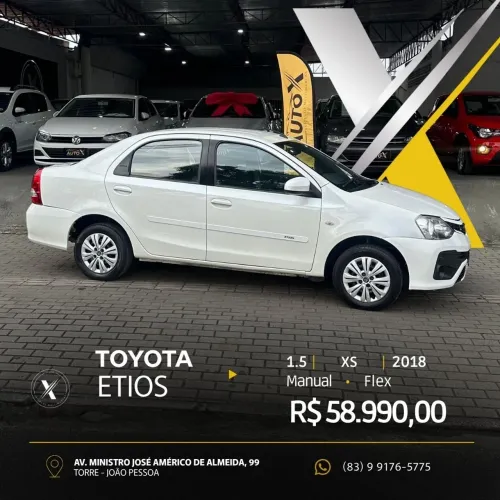 Toyota Etios XS Sedan 1.5 Flex 16V 4P Mec. 2018