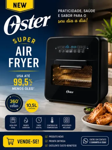 Fritadeira Super Fryer 10L Oster 3 em 1 - 127V Nova na Caixa Lacrada!