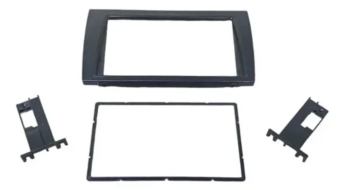 Moldura Painel 2din Multimídia Mp5 Fiat Bravo Cx035 Preto