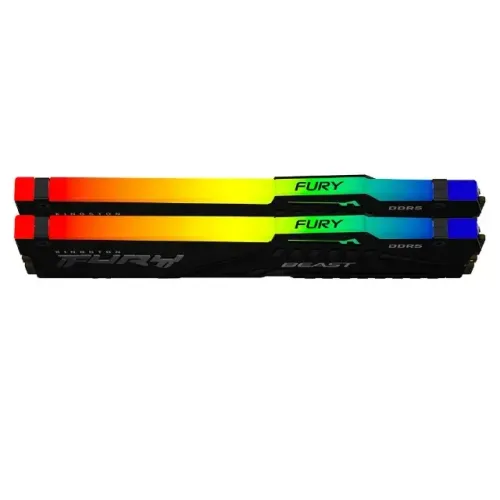 Memória RAM Kingston Fury Beast, RGB, 32GB (2x16GB), 6000MHz, DDR5, CL40, Preto - KF560C40