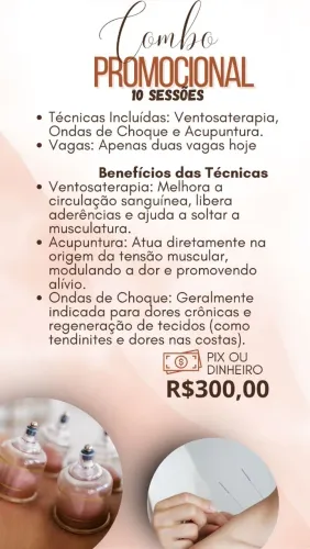 Ventosaterapia + acupuntura 