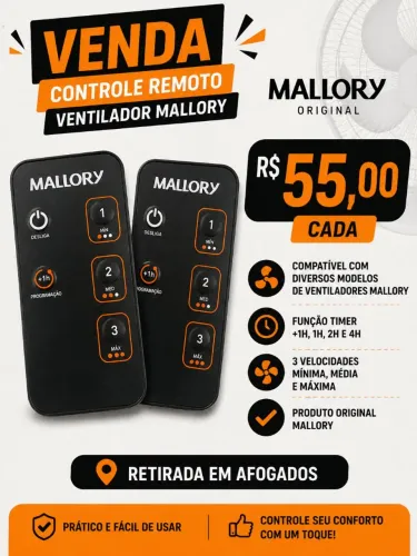 Controle para ventilador Mallory